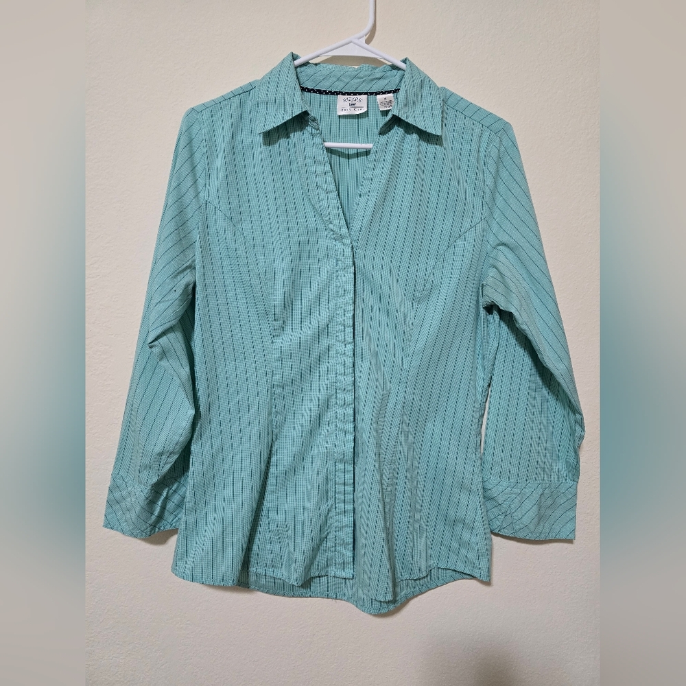 Women Long Sleeve Button Down Shirt Size S